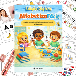 Capa do caderno AlfabetizaFácil