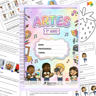 Capa de caderno de Artes 1º ano