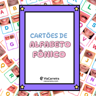 Capa de cartões de método fônico