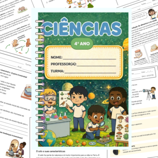 Capa do caderno de Ciências 4º ano