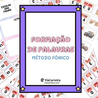 Capa de formação de palavras método fônico