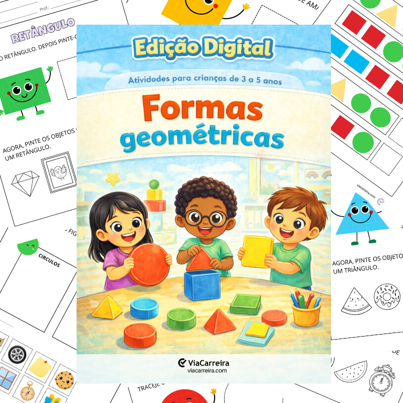 Capa do caderno Formas Geométricas