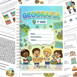 Capa de caderno de Geografia 1º ano