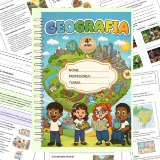 Capa do caderno de atividades para 4º ano