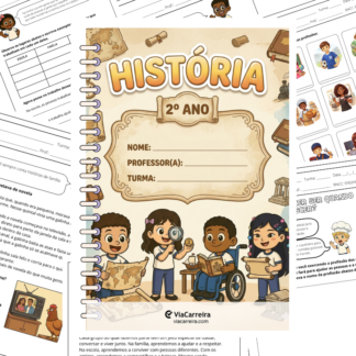 Capa do caderno de História 2º ano