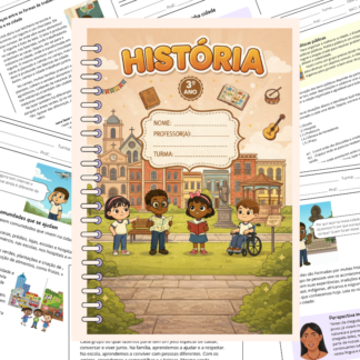 Capa do Caderno de História 3º ano
