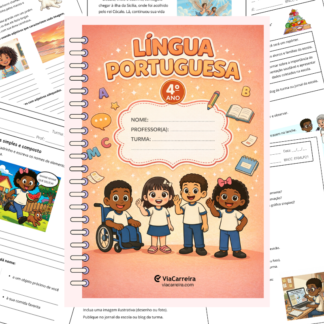 Capa da Apostila de Língua Portuguesa 4º ano