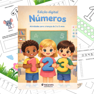 Capa Caderno de Números Educação Infantil