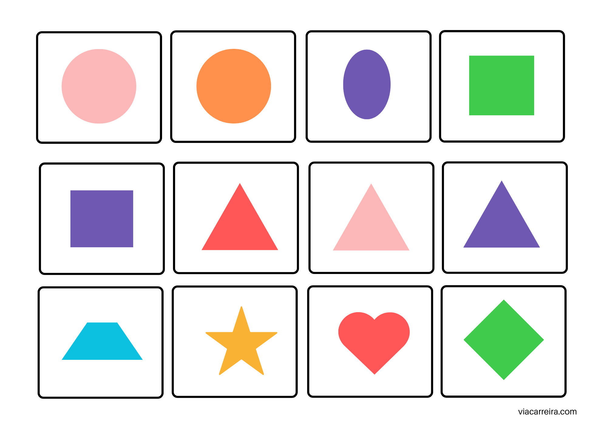 Bingo das Formas Geométricas e Cores - Imagem 5