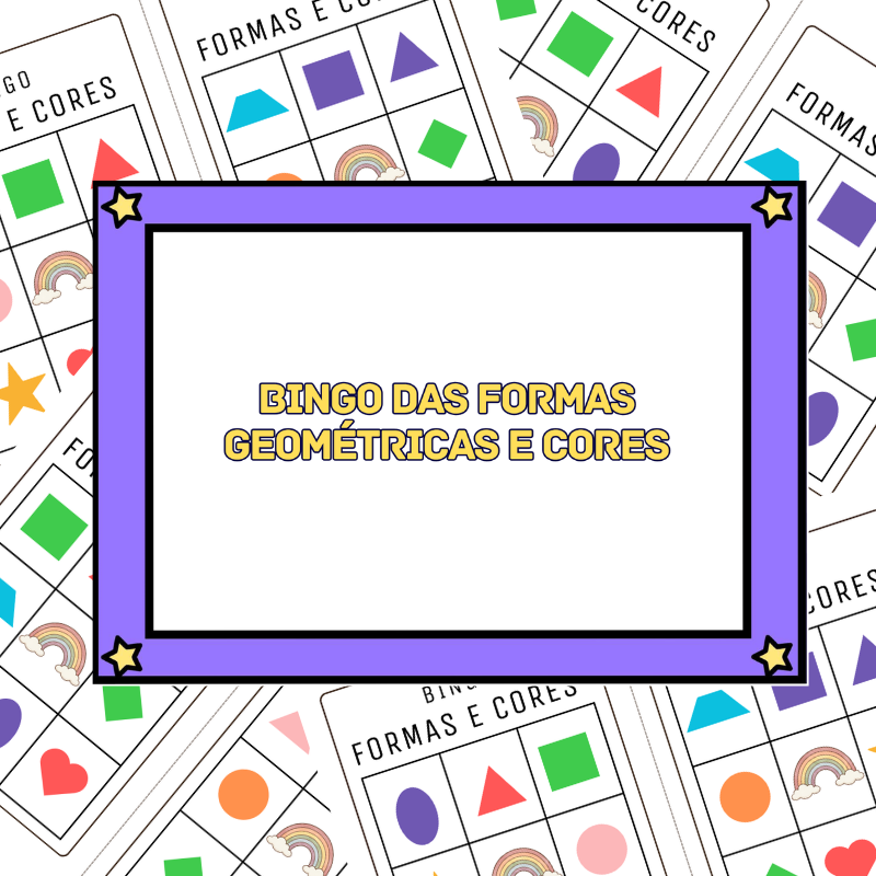 Bingo das Formas Geométricas e Cores