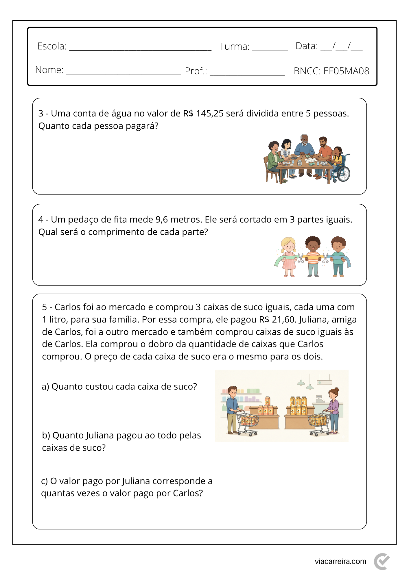 Caderno de Atividades de Matemática 5º Ano – BNCC Completo - Imagem 7