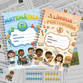 Kit de Atividades Português e Matemática para 1º Ano alinhadas à BNCC